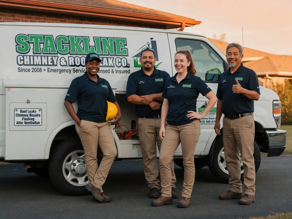 Chimney flashing repair company in Old Glory, TX